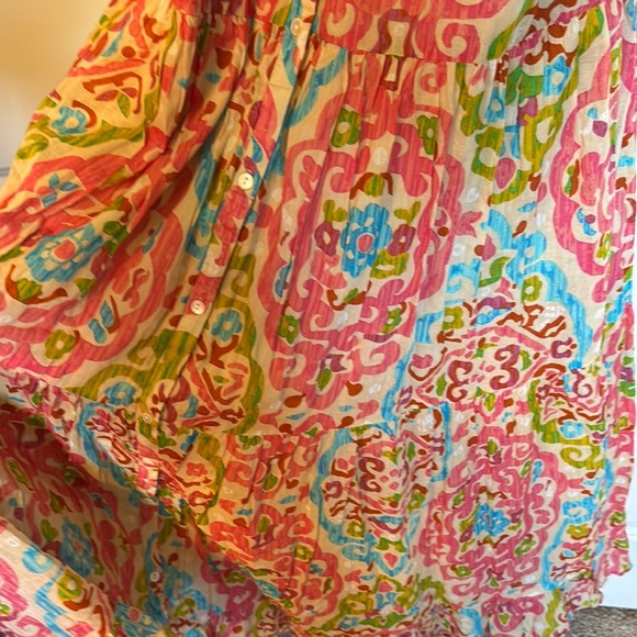 House of Harlow 1960 Pink and Blue Cut Out Maxi Dress - Picture 4 of 14
